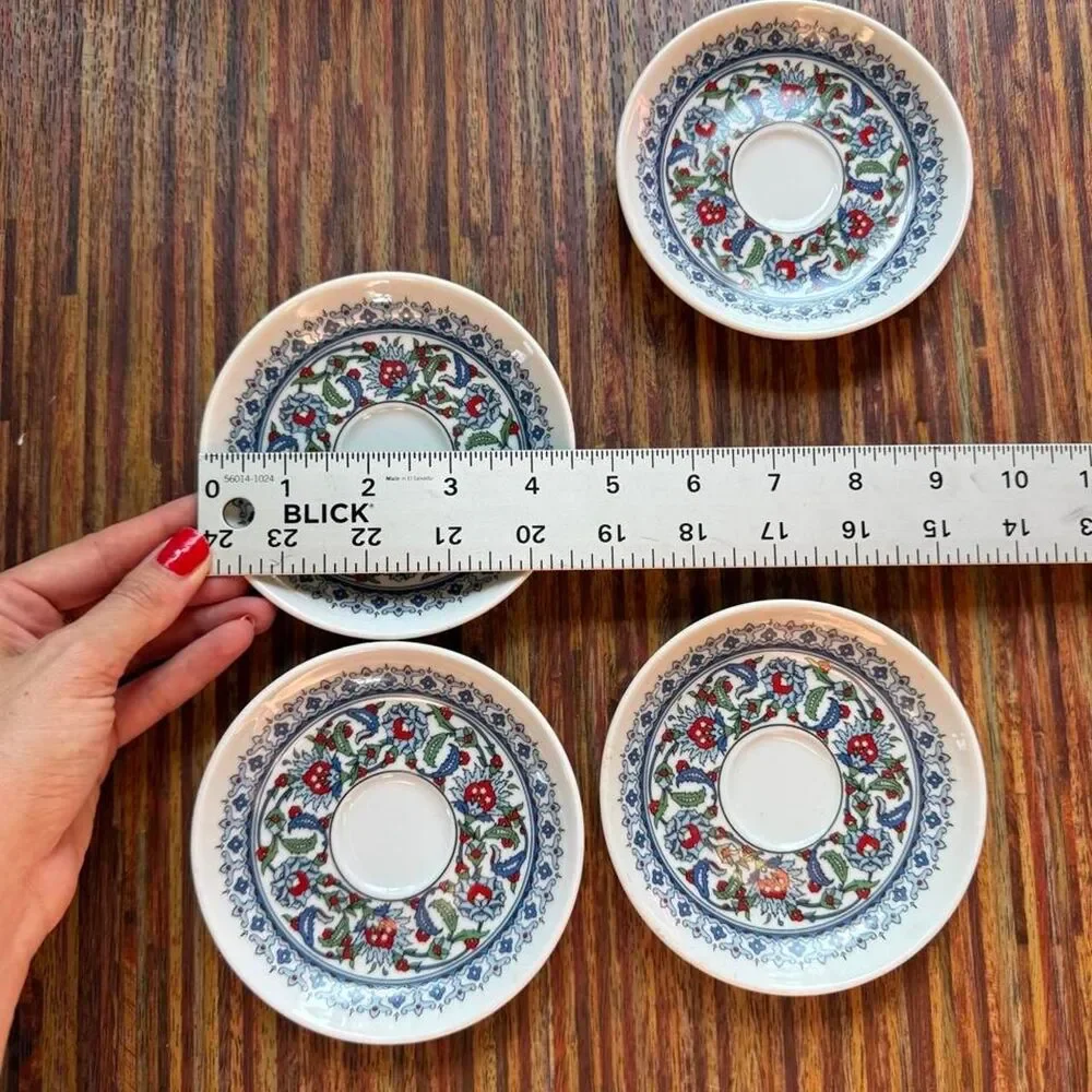 Güral Porselen Turkish Coffee Saucers